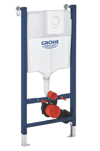 Picture of Set for wc 3-in-1 38719001 rapid sl, grohe, project sc, skate air flush plate, alpine white, 1.13m, chrome 