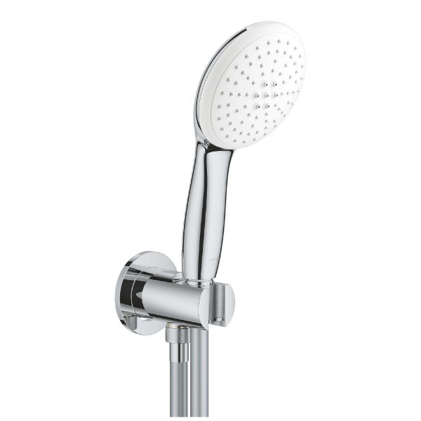 Picture of Wall holder set 26921003 tempesta  110, grohe, shower elbow with wall shower holder, chrome