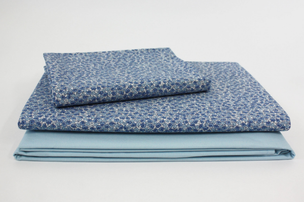 Picture of Bedding set es0034 c3 imperial, dimensions 200x120cm, sheet, duvet cover, pillowcase, blue polka dots