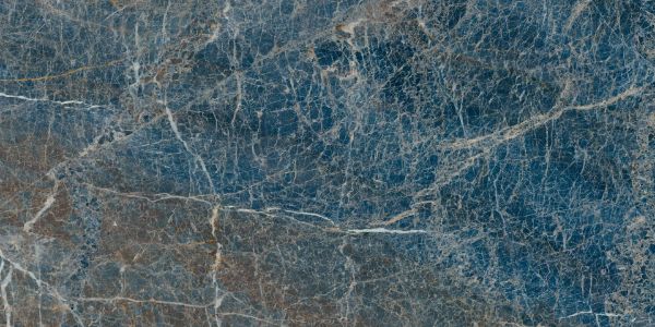 Picture of Floor tile blu saint laurent, marble effect, glossy, 60x120