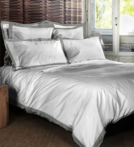 Picture of Duvet cover imperior , lameirinho, dimensions 290x235, percale, white with silver edges