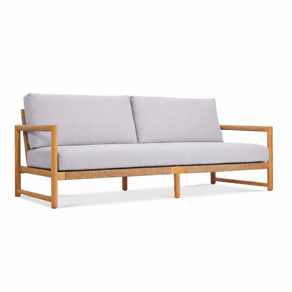 Picture of Sofa 3 seater, cannes, teak natural, 220x84x79cm