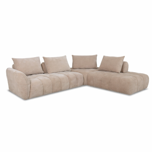 Picture of Modular sofa terminale, diesis, fabric beige, 192x162x89cm