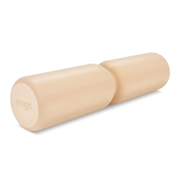 Picture of Yogs foam roller, sand, 48 x 12.5 x 12.5 cm