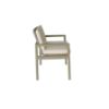 Picture of Chair with armrest, oslo, teak grey, sand, with 2 cushions cream, 57.8x57.8x81.6 cm