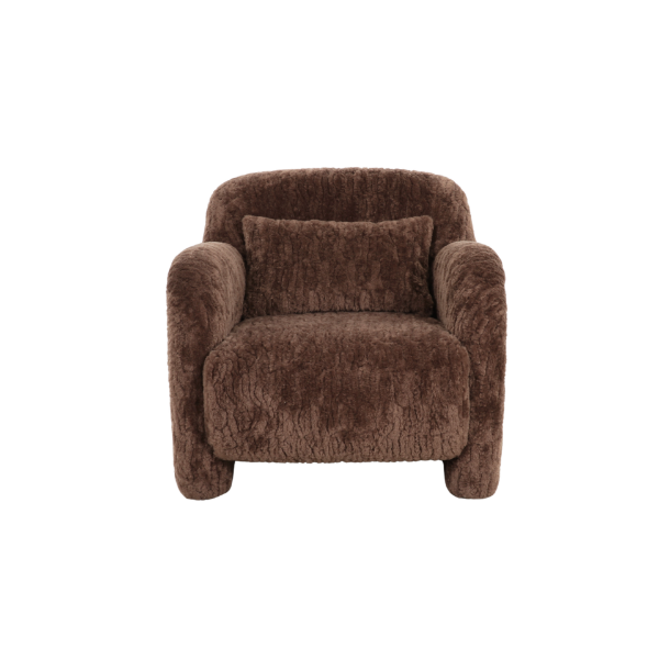 Picture of Armchair, amal, fabric, dark brown, 87x91x80cm