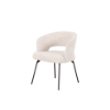 Picture of Chair with armrest, egza,fabric, iron legs, cream, 60x59x75cm 