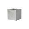 Picture of Vase, cube, concrete surface, white, 20x20x20cm