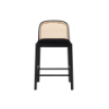 Picture of Counter stool, noa, wood, cushion black, 51x52x88cm