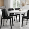 Picture of Chair, moka, wood, black, 51x52x77cm 