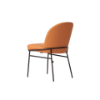 Picture of Chair, sophie, matt bronze metal, terra pu leather, 49x56x82cm