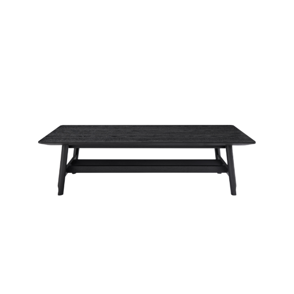 Picture of Coffee table, bento , wood structure, black, 130x72x35cm