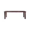 Picture of Dining table, dua, top and legs marble red, frame metal grey, 240x110x76cm