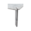 Picture of Dining table, dua, top and legs marble fair white, frame metal grey, 240x110x76cm