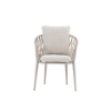 Picture of Chair with armrest, amaya alu, sand, 55x65x80cm 