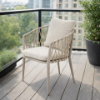 Picture of Chair with armrest, amaya alu, sand, 55x65x80cm 