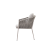 Picture of Chair with armrest, plinto alu, powder, 58x65x80cm