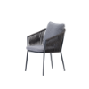 Picture of Chair with armrest, plinto alu, midnight, 58x65x80cm 