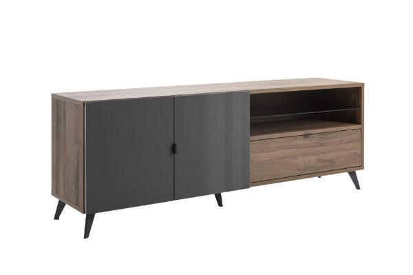 Picture of Mbajtese tv infinito, 179x43x65, gri dhe kafe