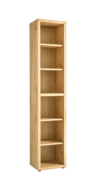 Picture of Librari rilega, e pajisur me 6 rafte, 45x35x215, ngjyre druri