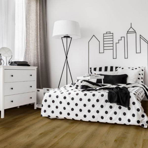 Picture of SPC flooring, 1406, herringbone click, ixpe, wide bevel A, 0.55 mm wear layer, 15.25 x 61 x 4+1 mm