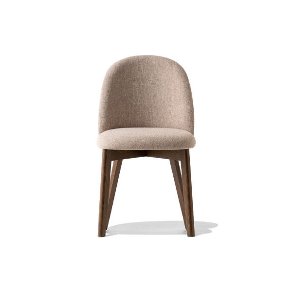 Picture of Chair cb1994 tuka, connubia, dimensions 46x57x81cm, smoke wood frame, upholstered taupe cros fabric (p12/sla)