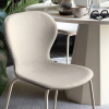 Picture of Chair cb/2310 ops!, connubia, dimensions 48x54x81cm, matt black metal frame, upholstered in sand cros fabric  (p151/skz)