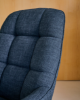 Picture of Poltron rrotullues Jaspe blu me strukturë metalike me finiturë gri, FSC 100%