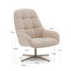 Picture of Jaspe swivel armchair